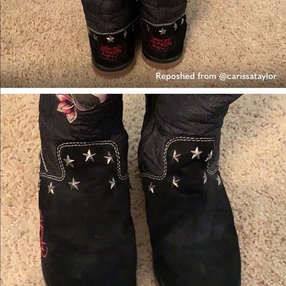 »ED HARDY "Love Kills Slowly" Boots - Picture 3 of 5
